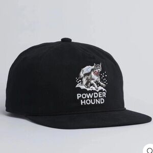 COAL Powder Hound NEW Husky Embroidered Black Adjustable Hat OS
